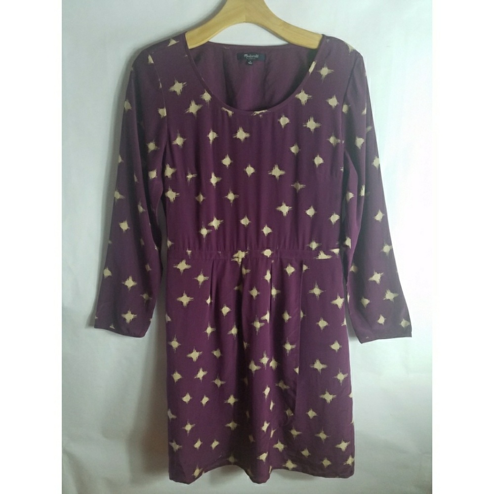 Madewell Ikat 100% silk dress